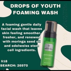 Body Shop Drop of Youth Facial Wash NEW! Direct from warehouse.